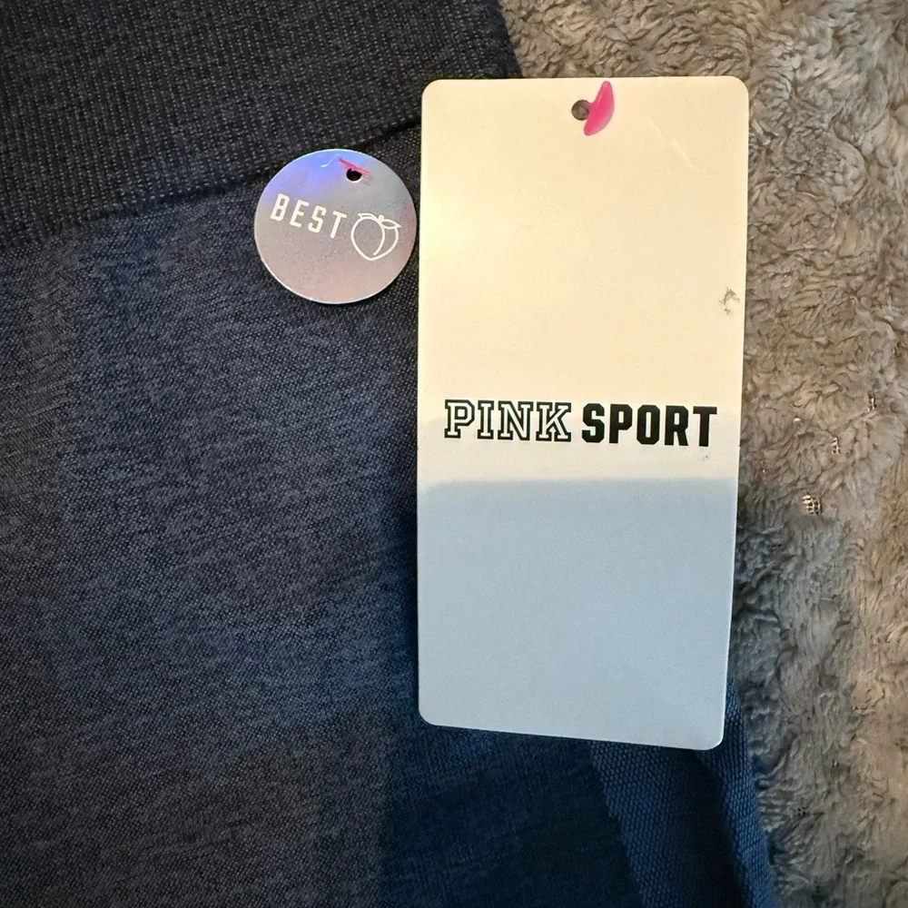 💙 **Victoria’s Secret PINK Seamless High Waist Workout Tights**  Size **Large - Picture 3 of 6